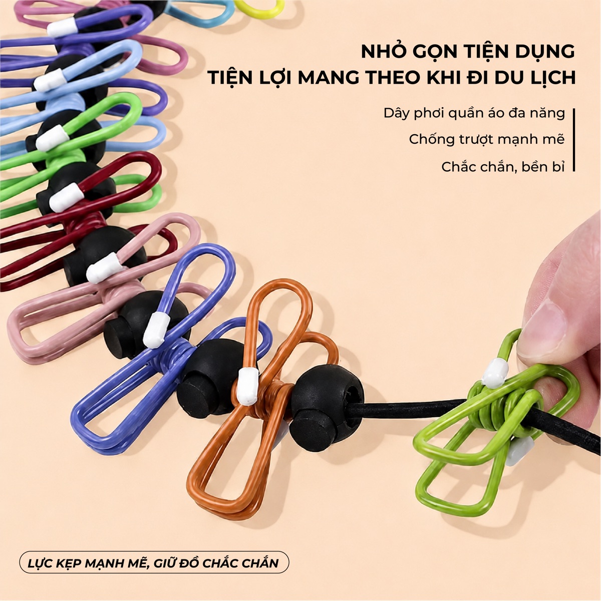 Dây phơi đồ du lịch đa năng